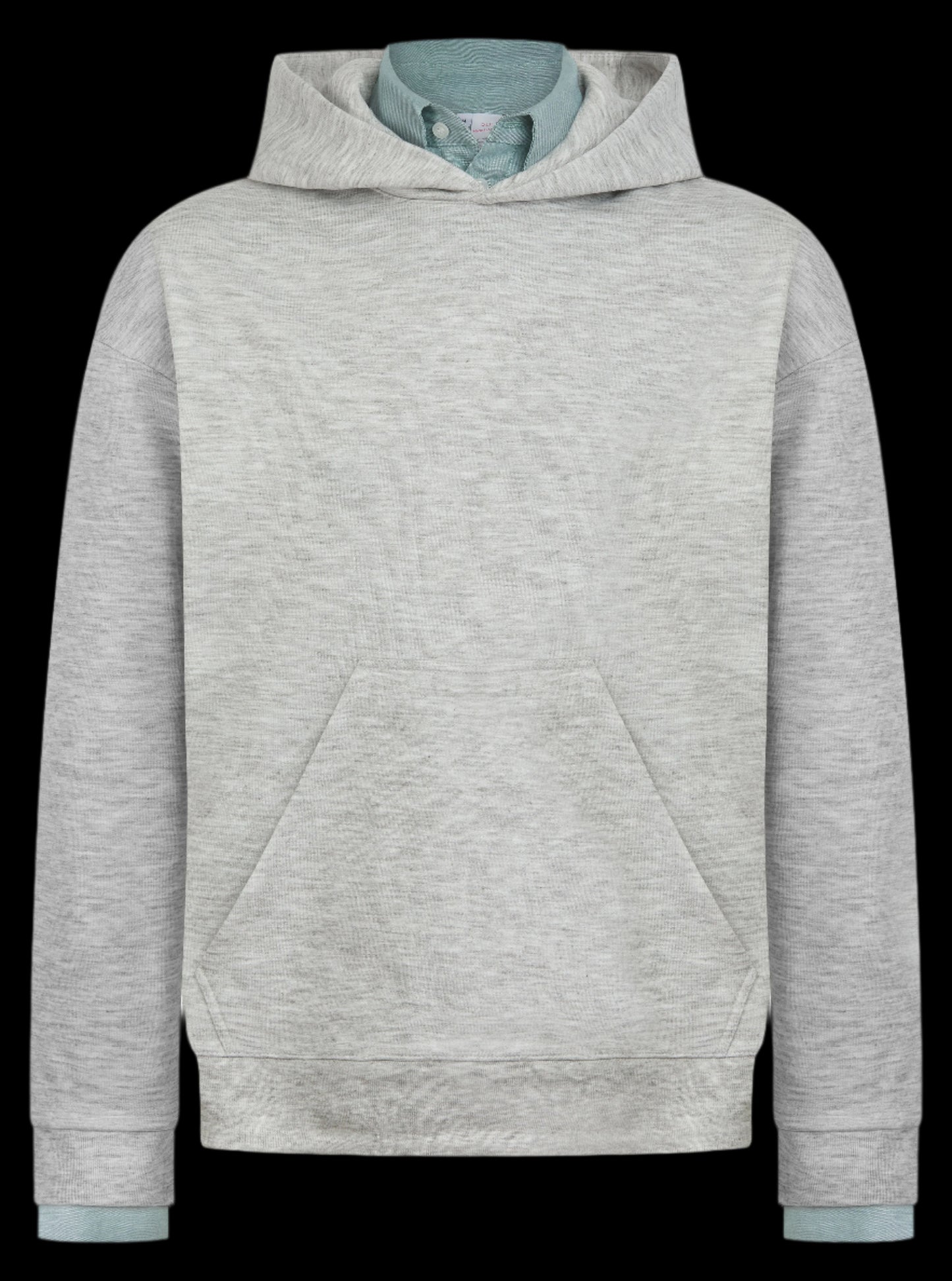 London hoodie, collared hoodie, green colour, front close with cuffs