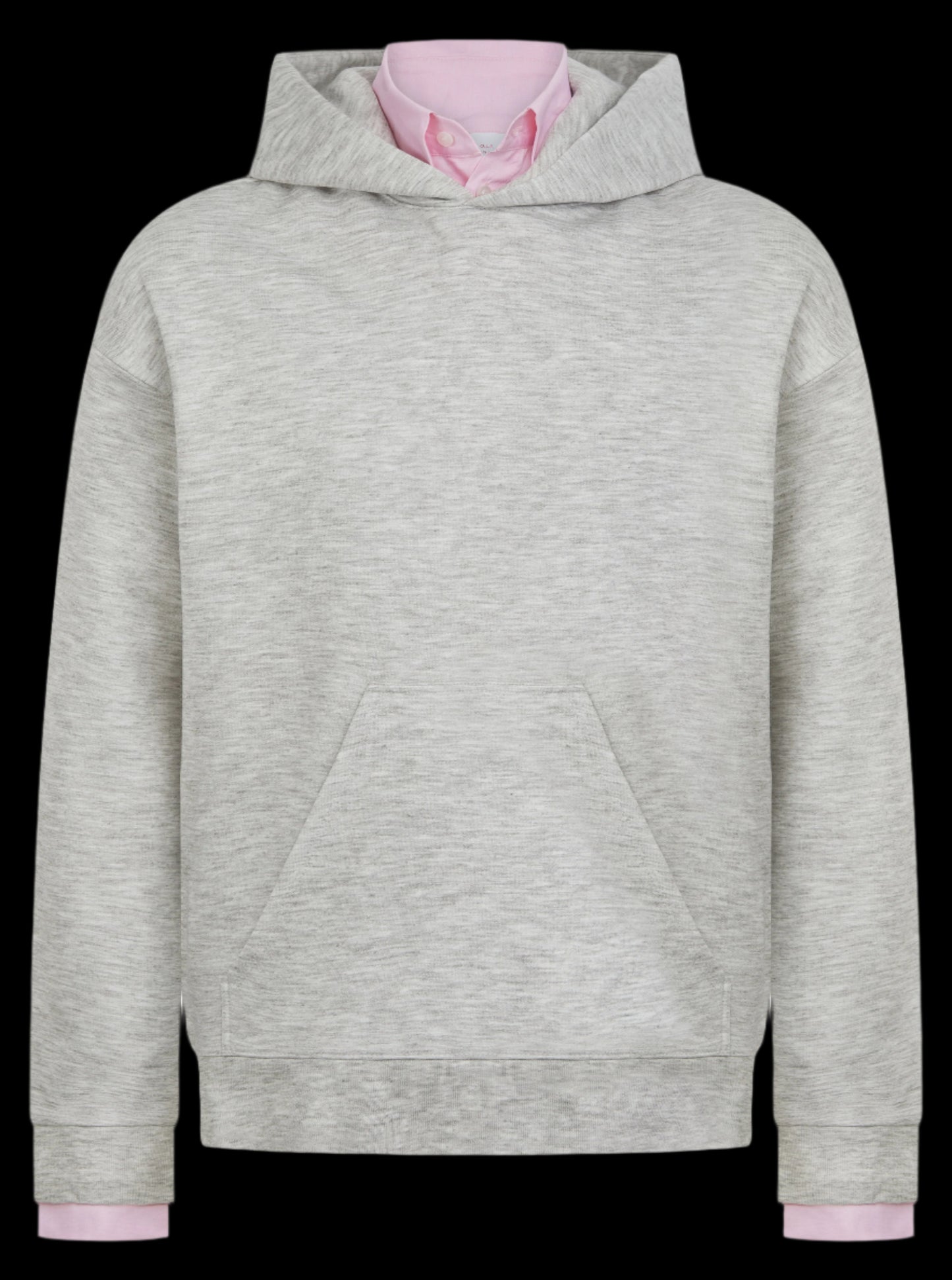 London hoodie, collared hoodie, pink colour, front with cuffs