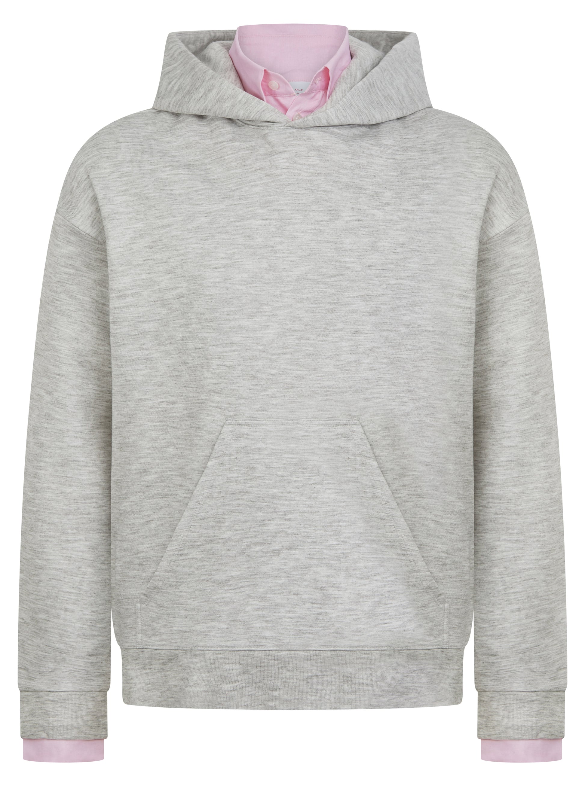 London hoodie, collared hoodie, pink colour, front with cuffs